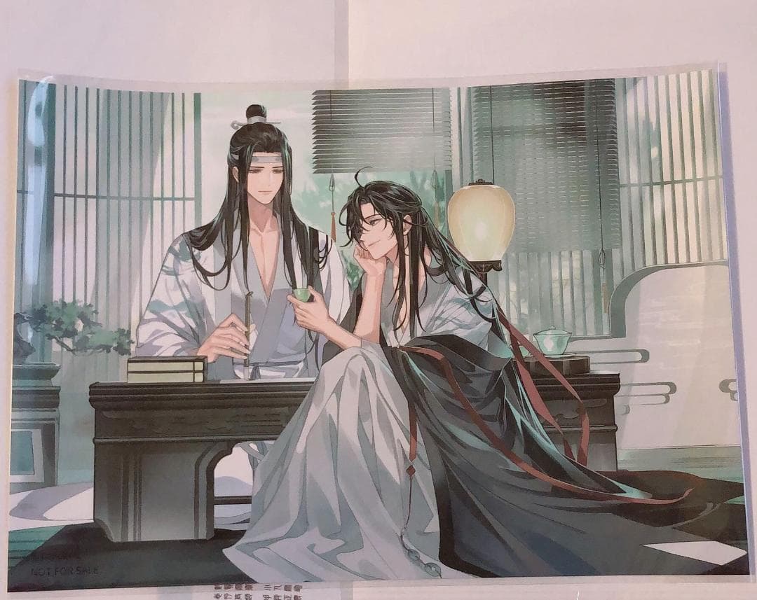 魔道祖師　カフェ　魏無羨　藍忘機　特典　ランチョンマット　全種コンプ　ポスター