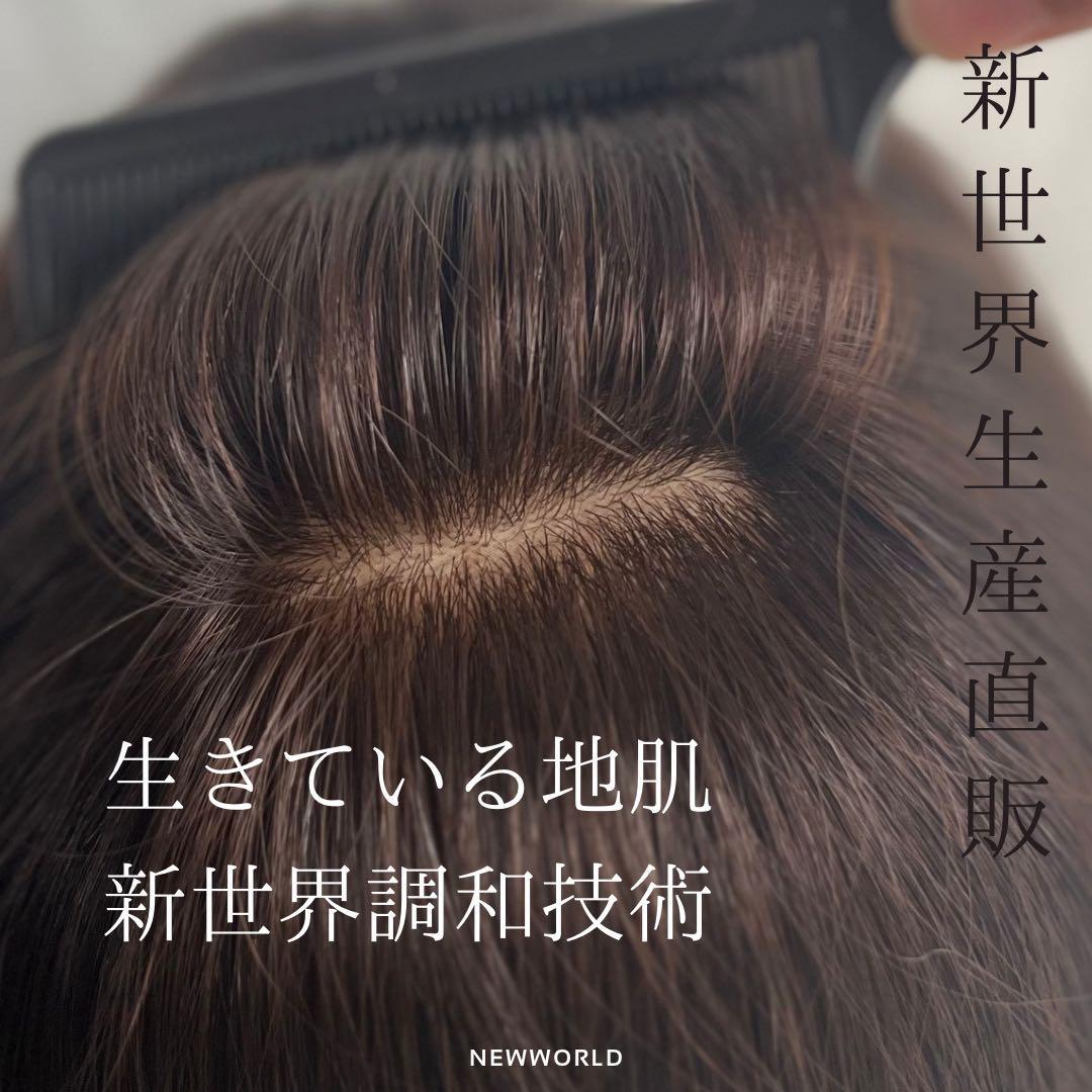 2026新世界　人毛　ウィッグ　フルウィッグ　シルクスキン　医療ウィッグ　レミー