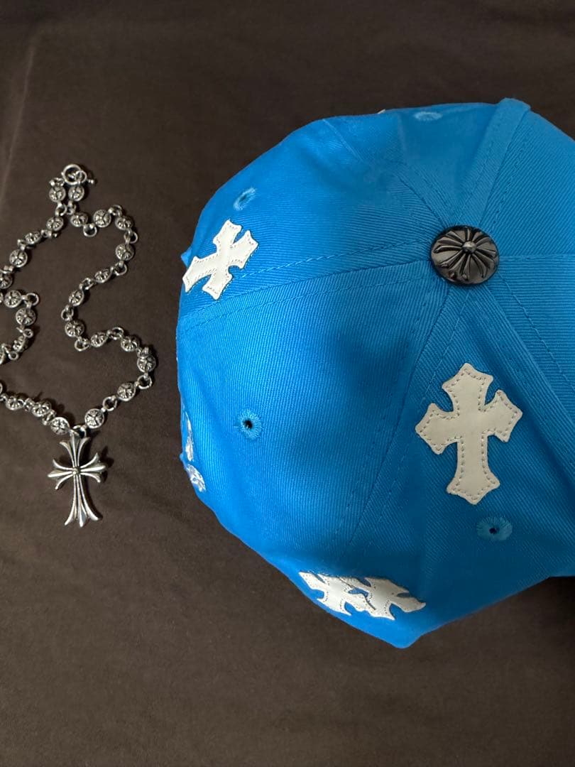 Chrome Hearts クロス刺繍 ベースボールキャップ
