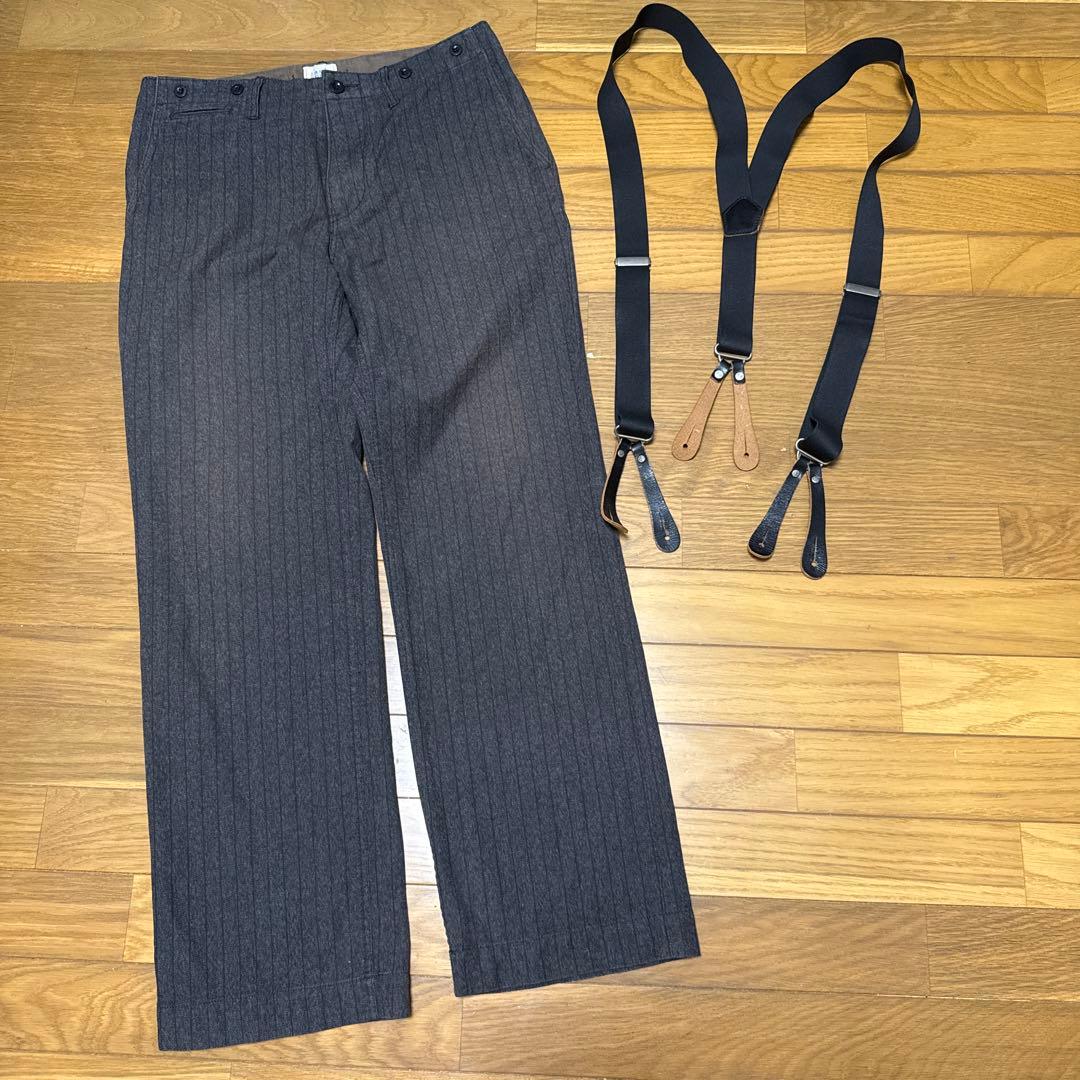 ルードギャラリーブラックレーベル チノパン&サスペンダー