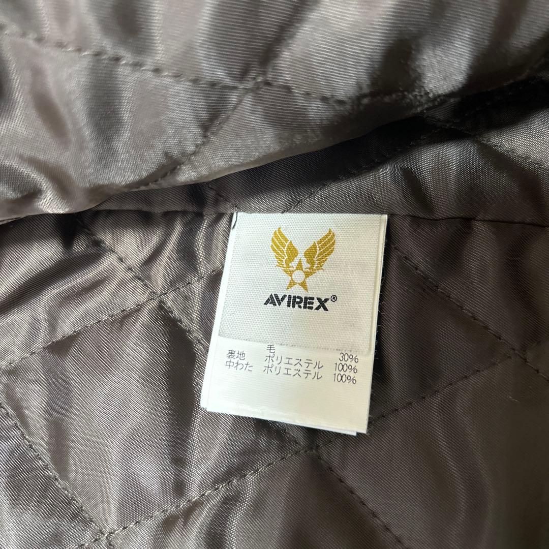 【☆極美品☆】ウルトラレア AVIREX レザーコートMカーキ 紳士の極上品