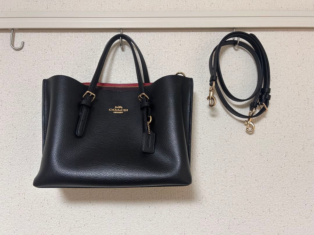 COACH Charlie Carryall ブラック ハンドバッグ