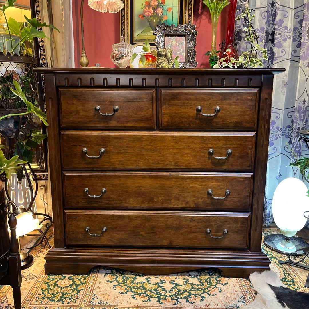 オールドアンティーク　ブリティッシュ　クラシカル　５DR ホールキャビネット