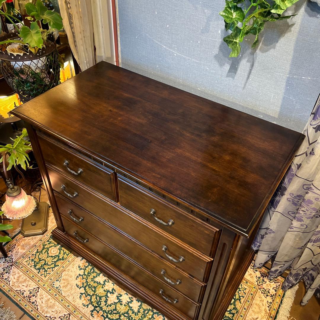 オールドアンティーク　ブリティッシュ　クラシカル　５DR ホールキャビネット