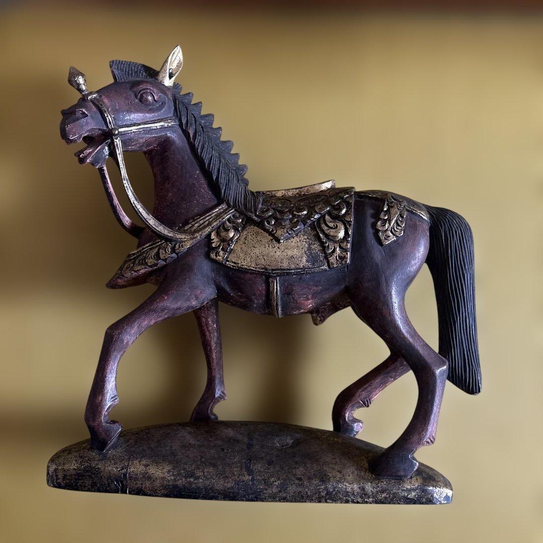 馬の彫刻 アンティーク