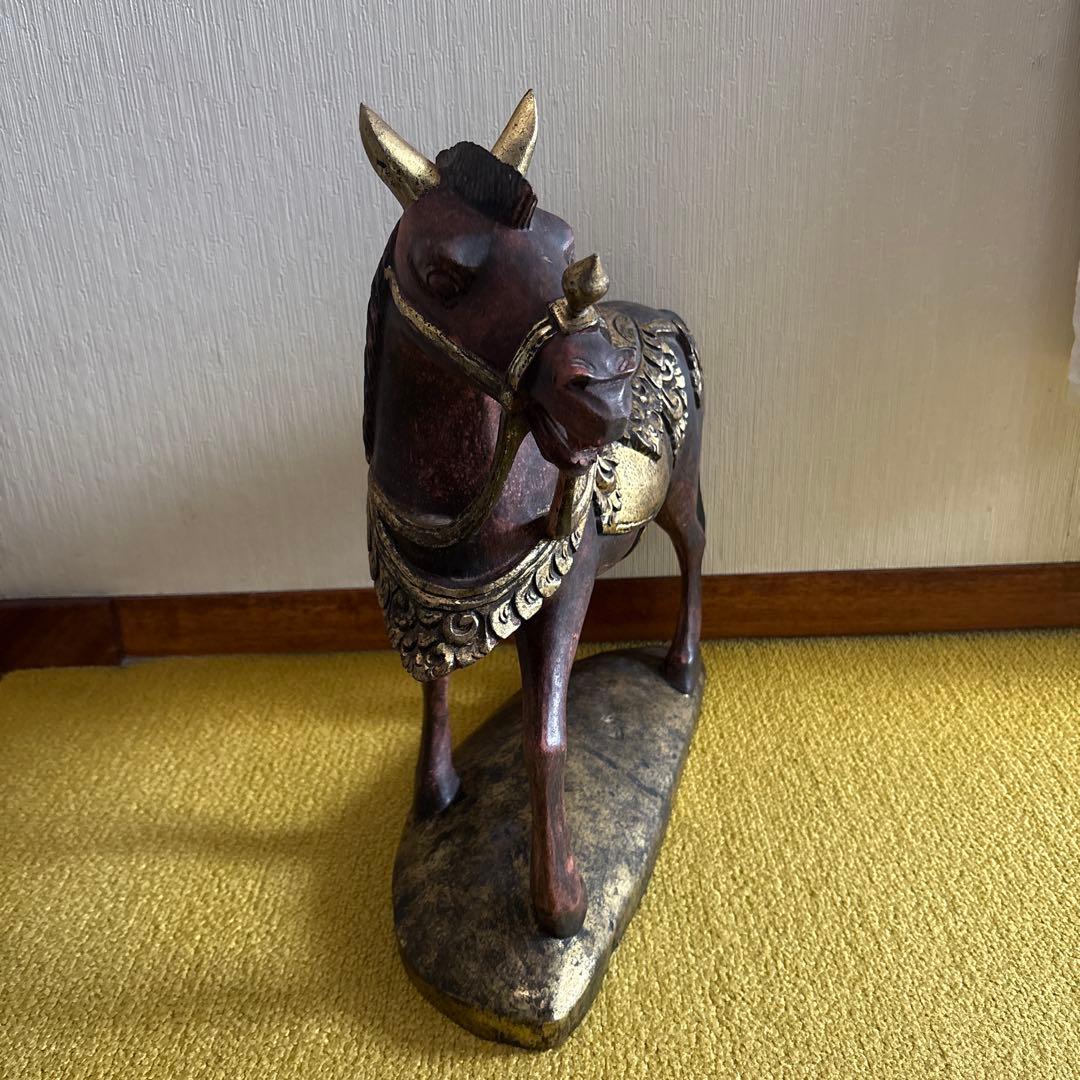 馬の彫刻 アンティーク
