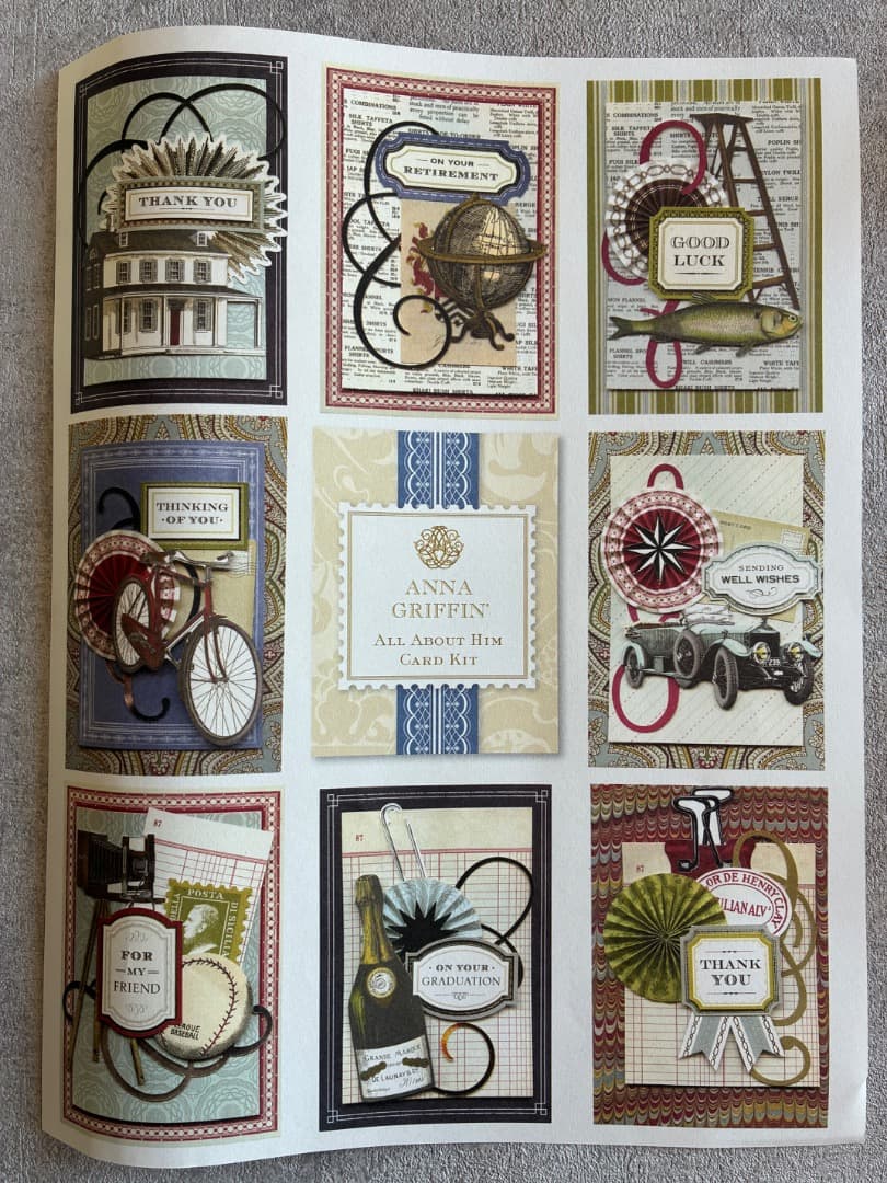 ラッピング・包装 ANNA GRIFFIN ALL ABOUT HIM CARD KIT