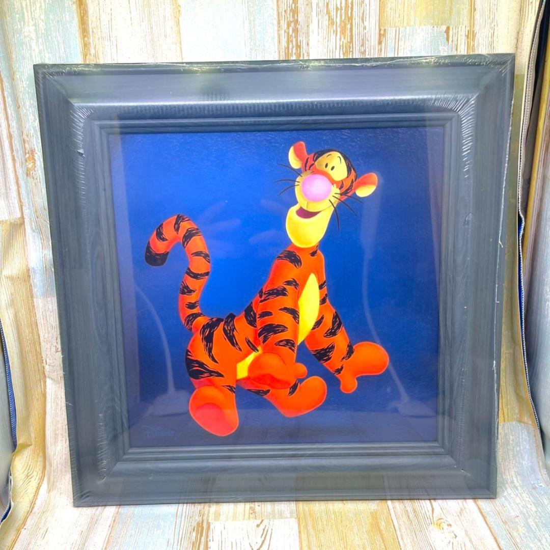 新品★くまのプーさん Winnie the Pooh ティガー 油絵風 額縁