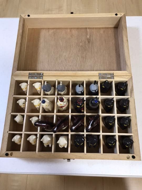 猫チェス　手作り　焼物