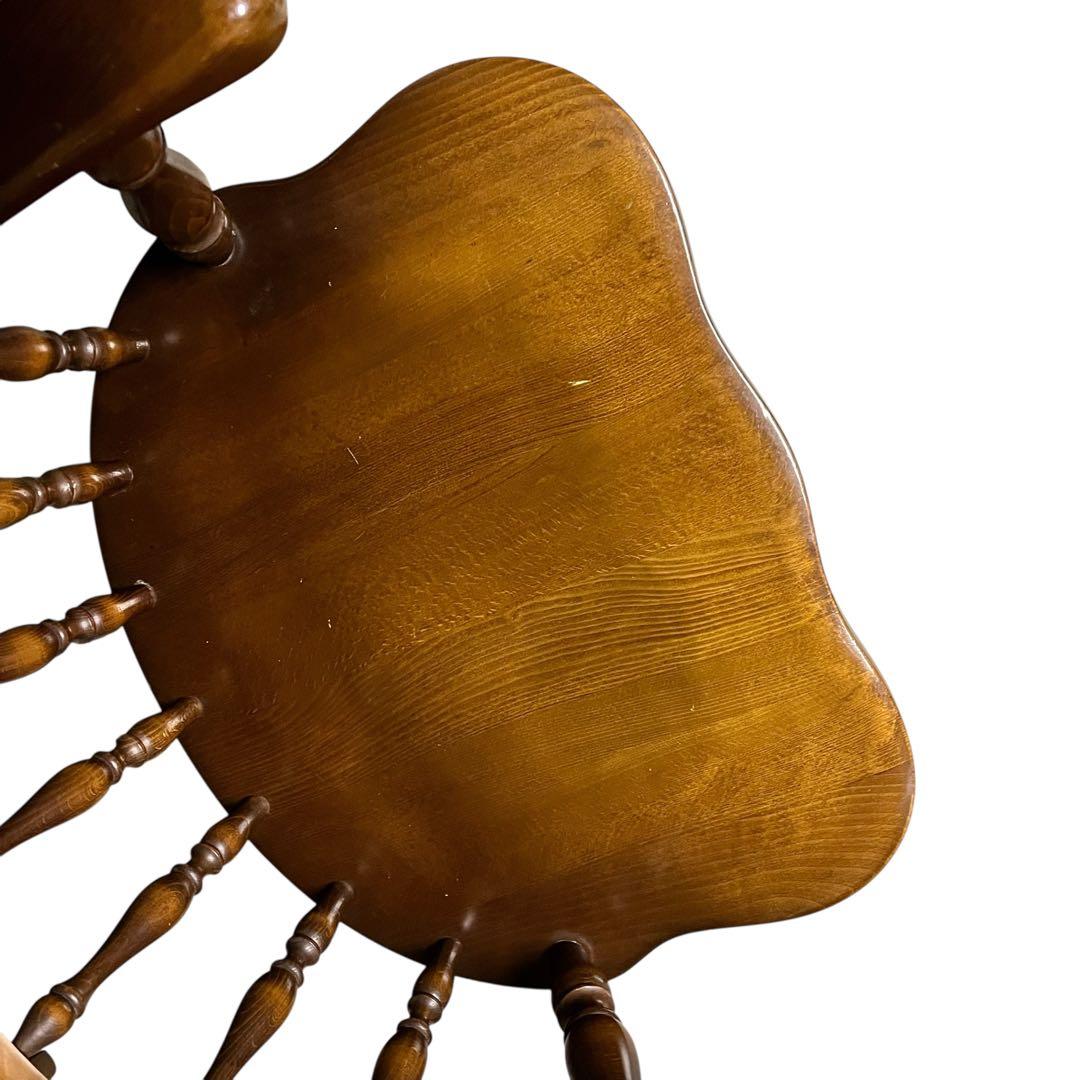 【送料無料】飛騨産業 キツツキ ウィンザーチェア アームチェア アンティーク ③