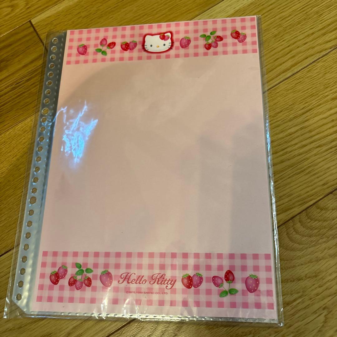 1999年　レア　Hello Kitty いちご柄リングノート セット