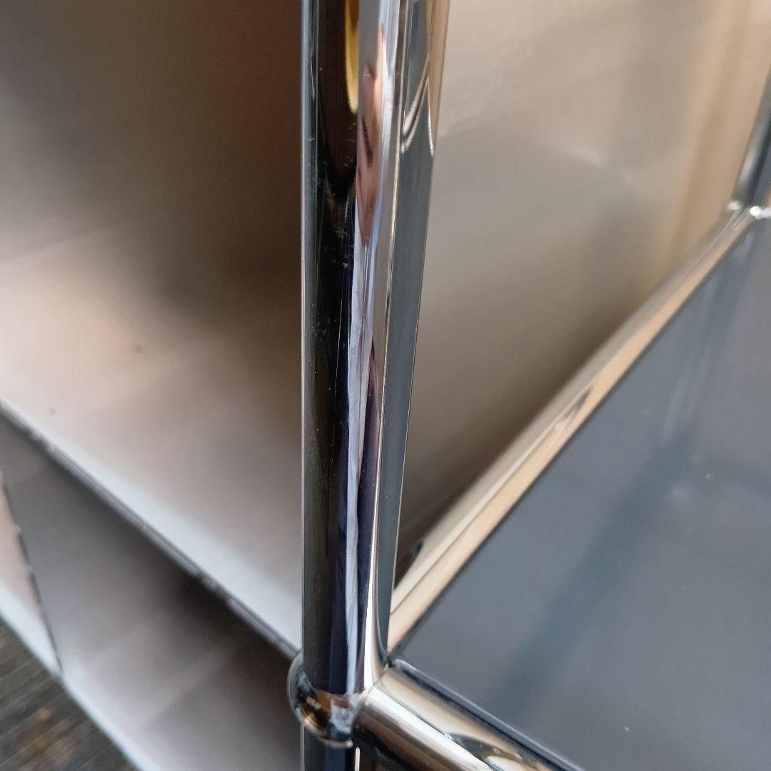 USM Haller テレフォンスタンド 電話台 W373 ガラス クローム