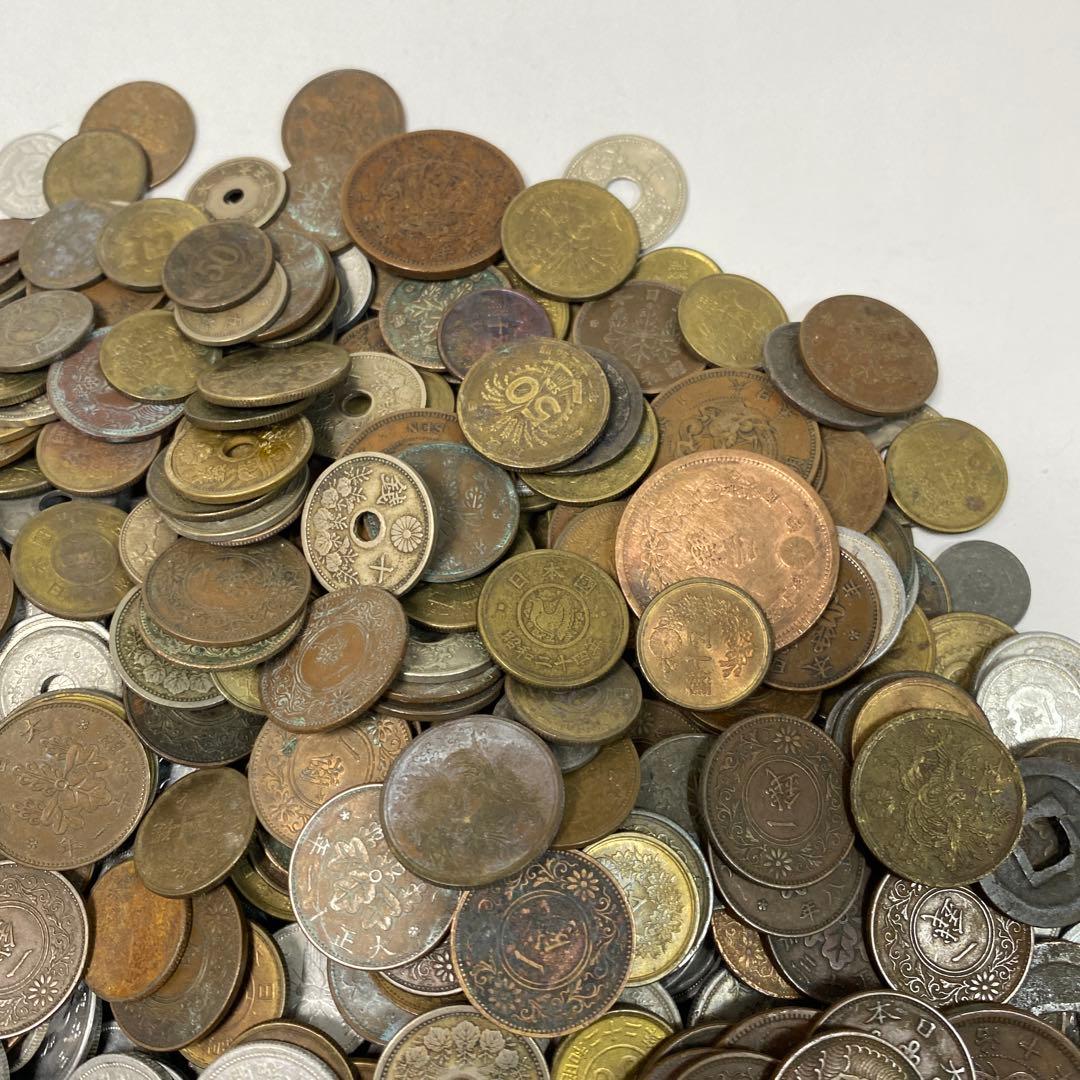 日本の古銭 明治 大正 昭和 レトロ まとめ売り 正味4.5kg NO.55