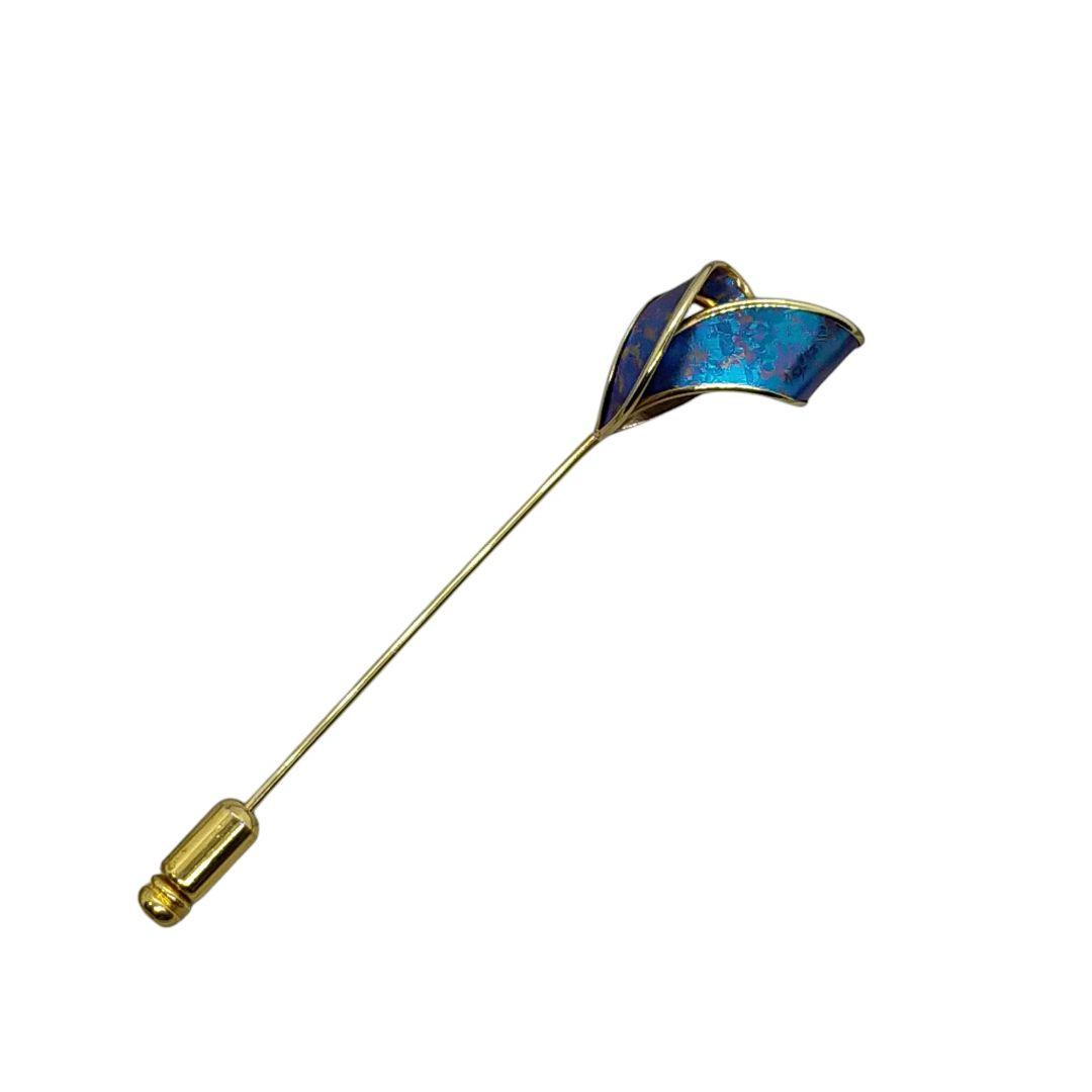 K18 チタン ハットピン ピンブローチ