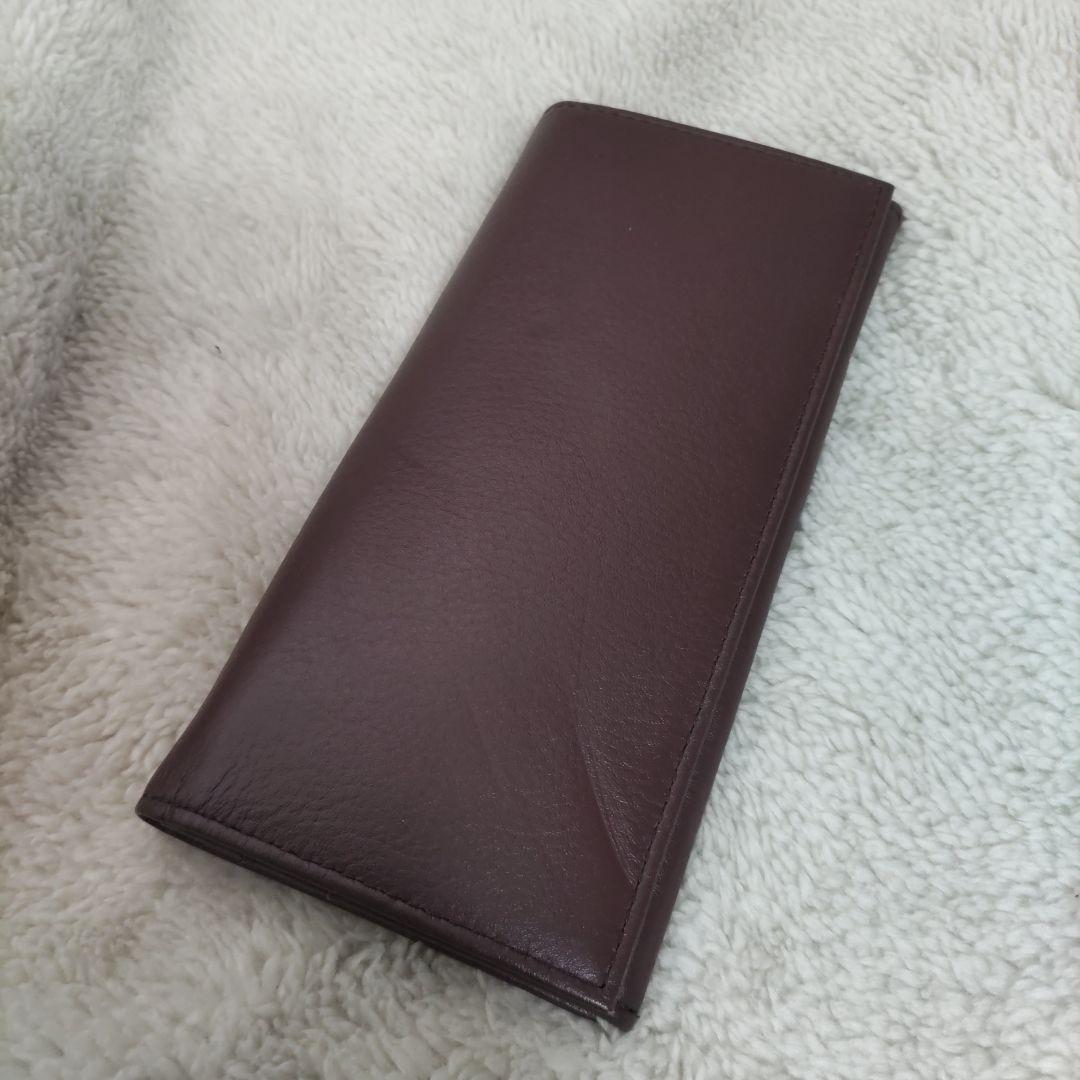 皇室　皇居　限定　長財布　折り財布　こげ茶　本革