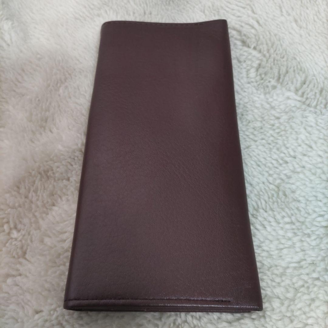 皇室　皇居　限定　長財布　折り財布　こげ茶　本革