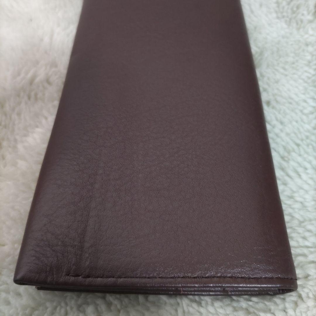 皇室　皇居　限定　長財布　折り財布　こげ茶　本革