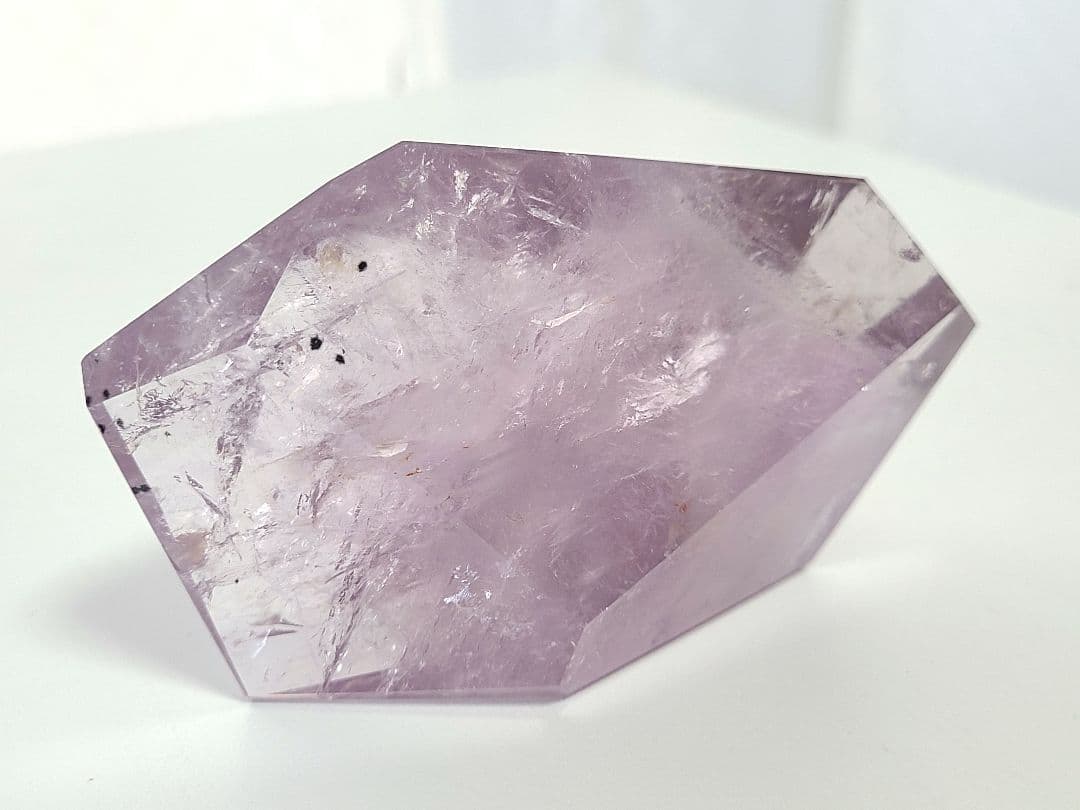 稀少◆ロマネサイトインアメジスト◆天然石置物　紫水晶　ディスプレイ　コレクション