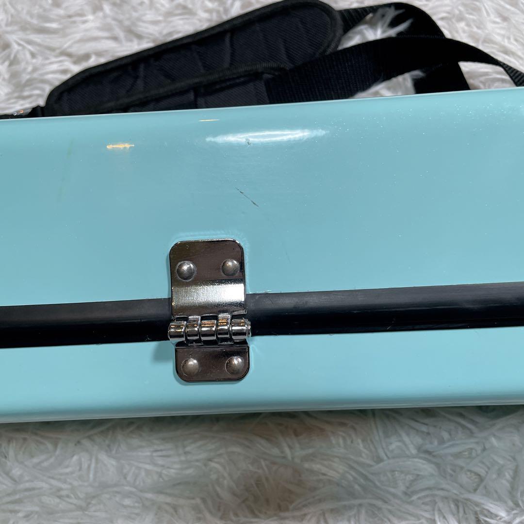 CC シャイニーケース　ソプラノサックス　ケース　ブルー