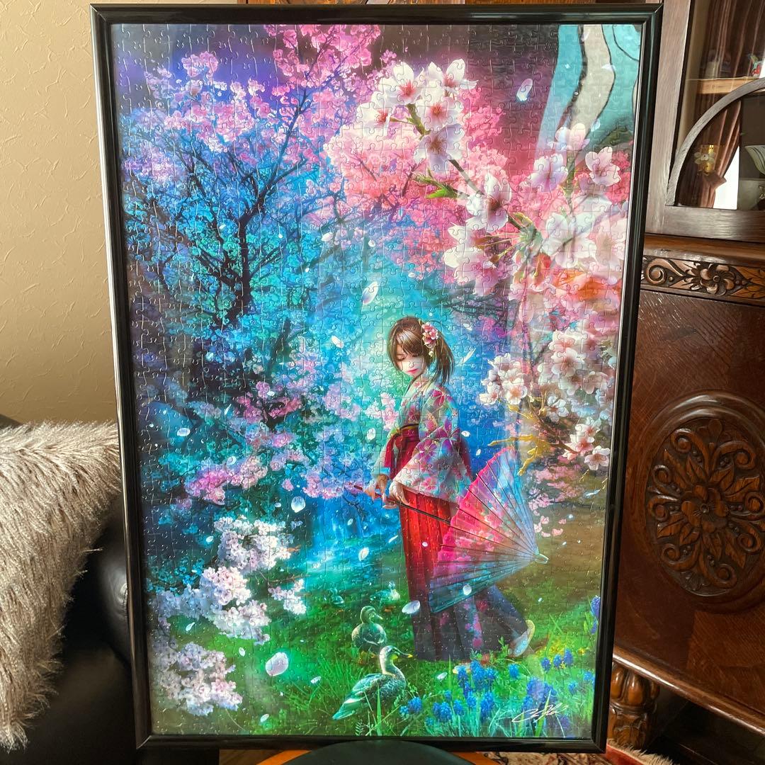 1000ピース ジグソーパズル いろはめぐり (50x75cm) パネル付き