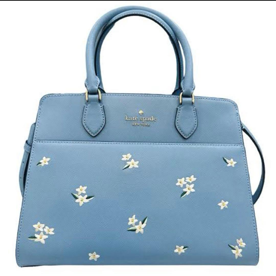 る*ん様 katespade ケイトスペード　バッグ　花柄　ブルー