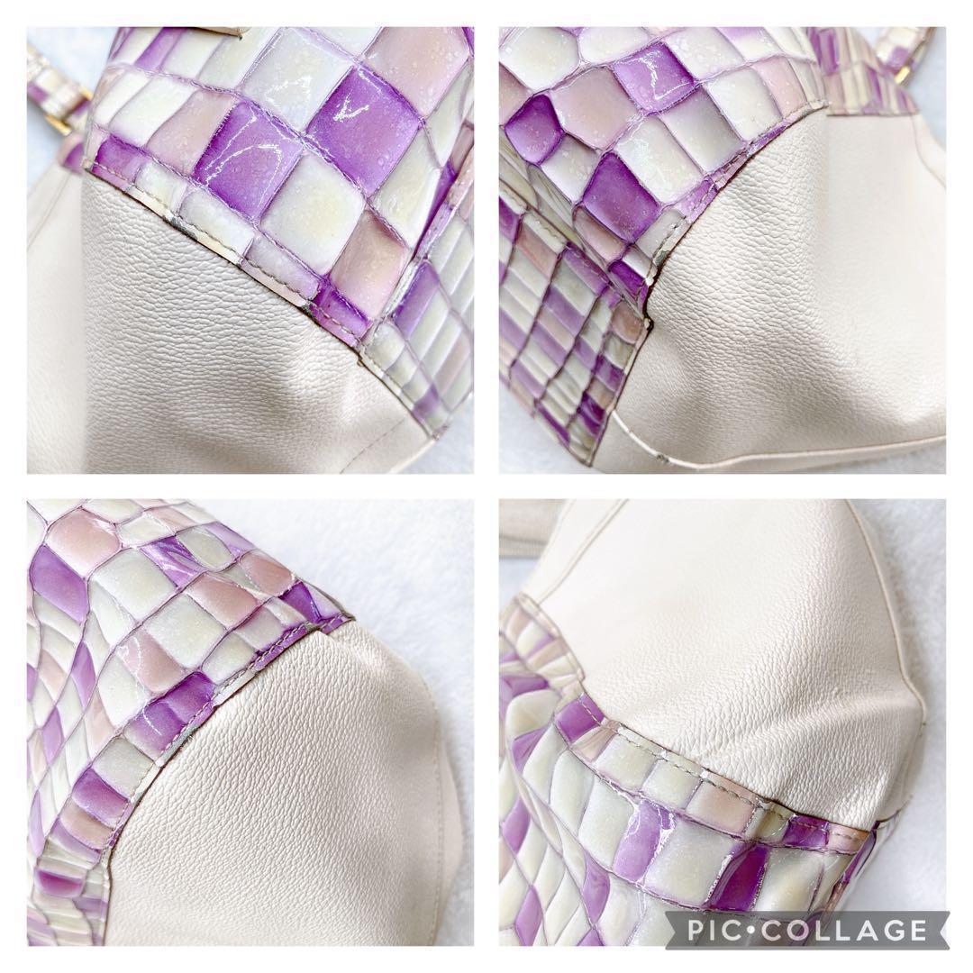 ✨綺麗✨ATAO アタオ バタフライ 2wayバッグ ヴィトロ 金具　ラベンダー