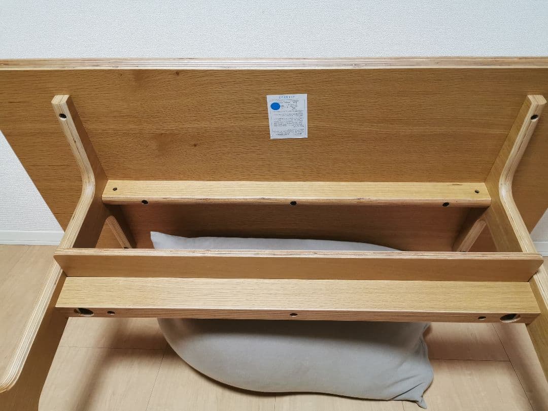 無印良品(MUJI)　リビングでもダイニングでもつかえるテーブル・２・オーク材