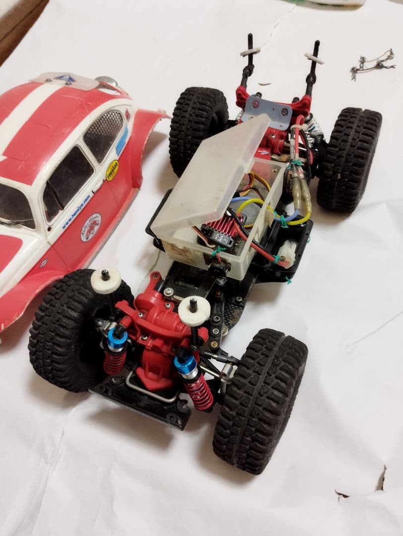 タミヤ ラジコン フォルクスワーゲン ビートル TA-02 サーボ ESC付