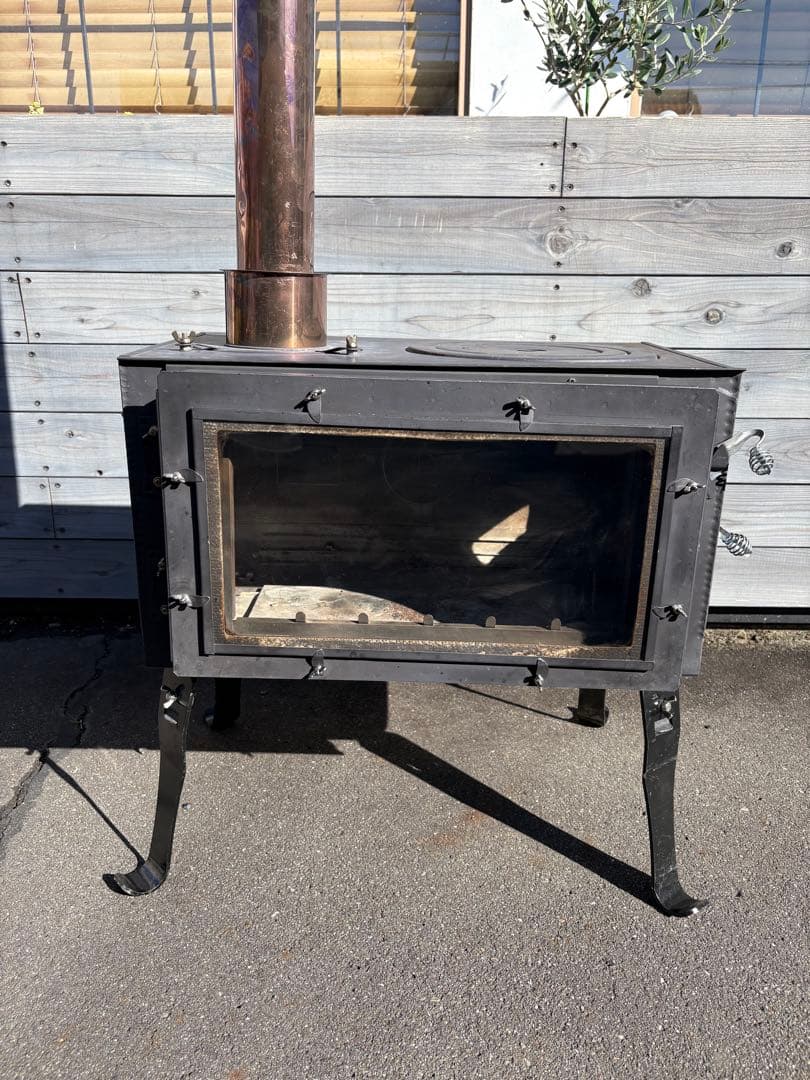 ※専用品　ロマンチカル薪ストーブ　脚長さん付き　収納ケース付き　新保製作所