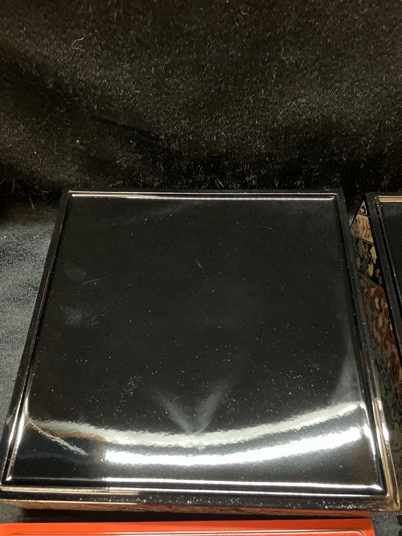 正倉院鳳凰　三段重　重箱　漆器　3段　重箱 2個セット　未使用品　B2238