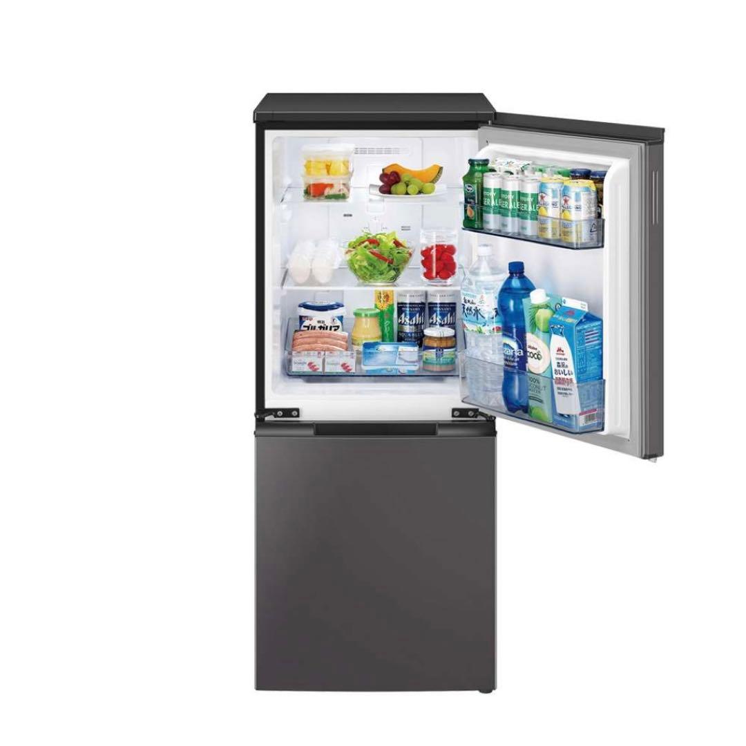 【SHARP 冷蔵庫 SJ-D15J】152L ドア付替可／マットダークグレー