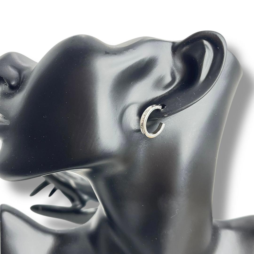 美品 Tiffany 1837 フープ ピアス シルバー925 ティファニー