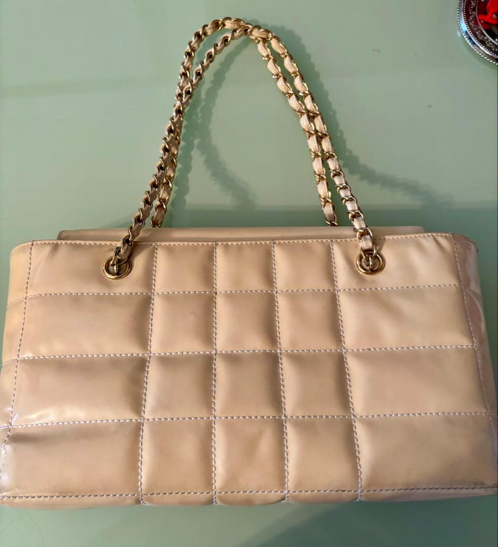 し*い様 CHANEL✨ベージュ キルティング ショルダーバッグ✨美品✨お値下げ