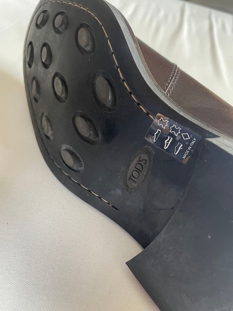 【新品】１５万 試着のみTod’s トッズ　モンクストラップ　ダークブラウン　８