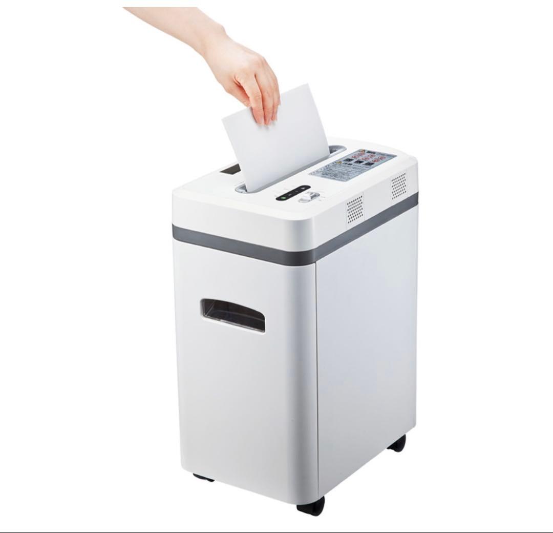 電動シュレッダー業務用 家庭用マイクロカット 6枚細断 CD/DVD カード対応