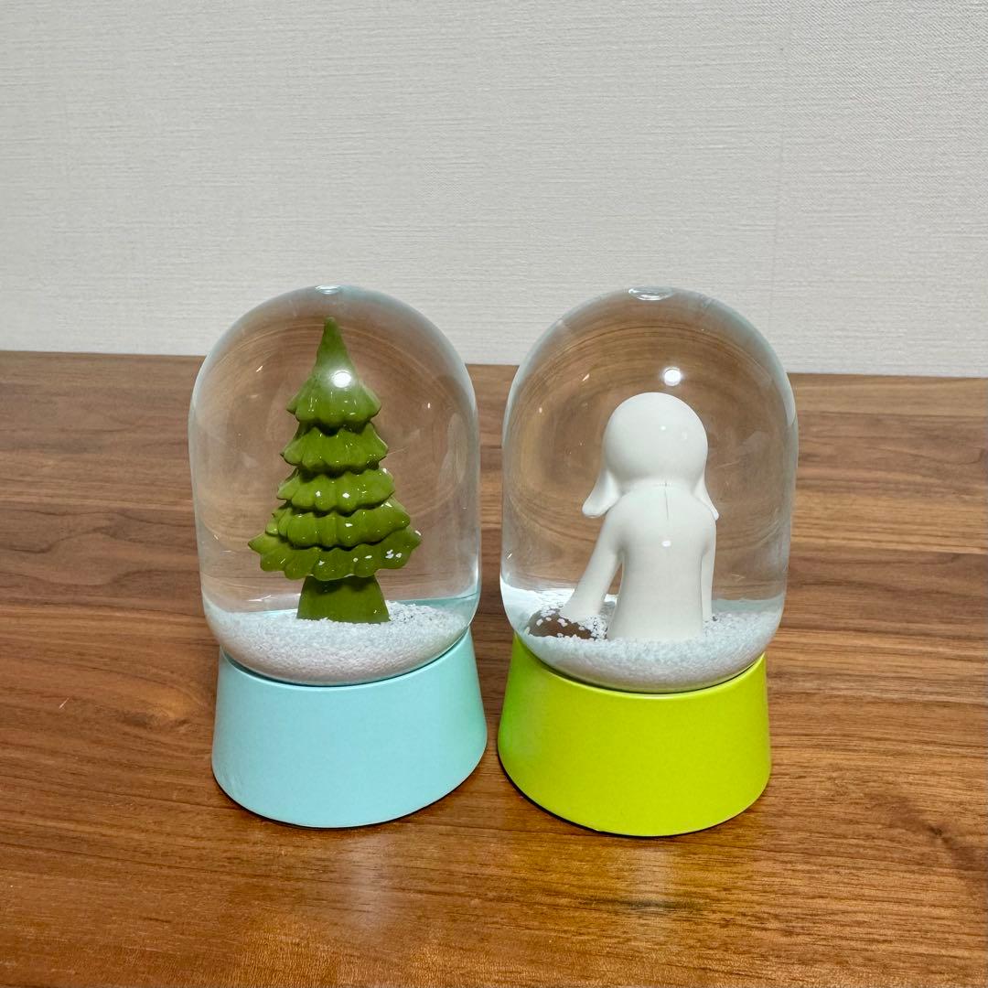 奈良美智「あおもり犬スノードーム」「森の子スノードーム」セット