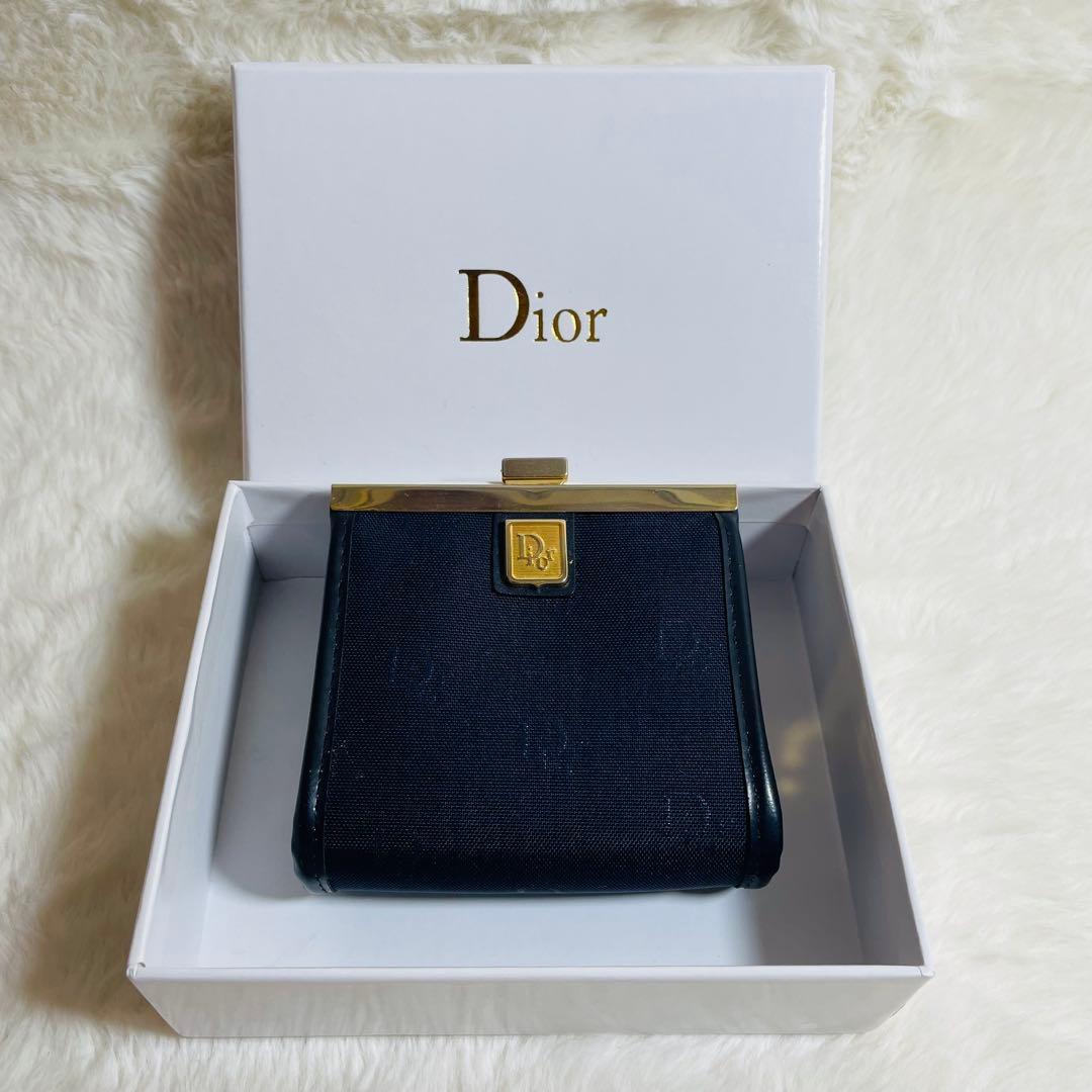 【未使用保管品】Dior トロッター ケース ネイビー 紺