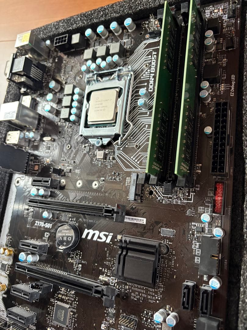 I7-6700k MSI Z170-S01 マザーボード DDR4メモリ16G