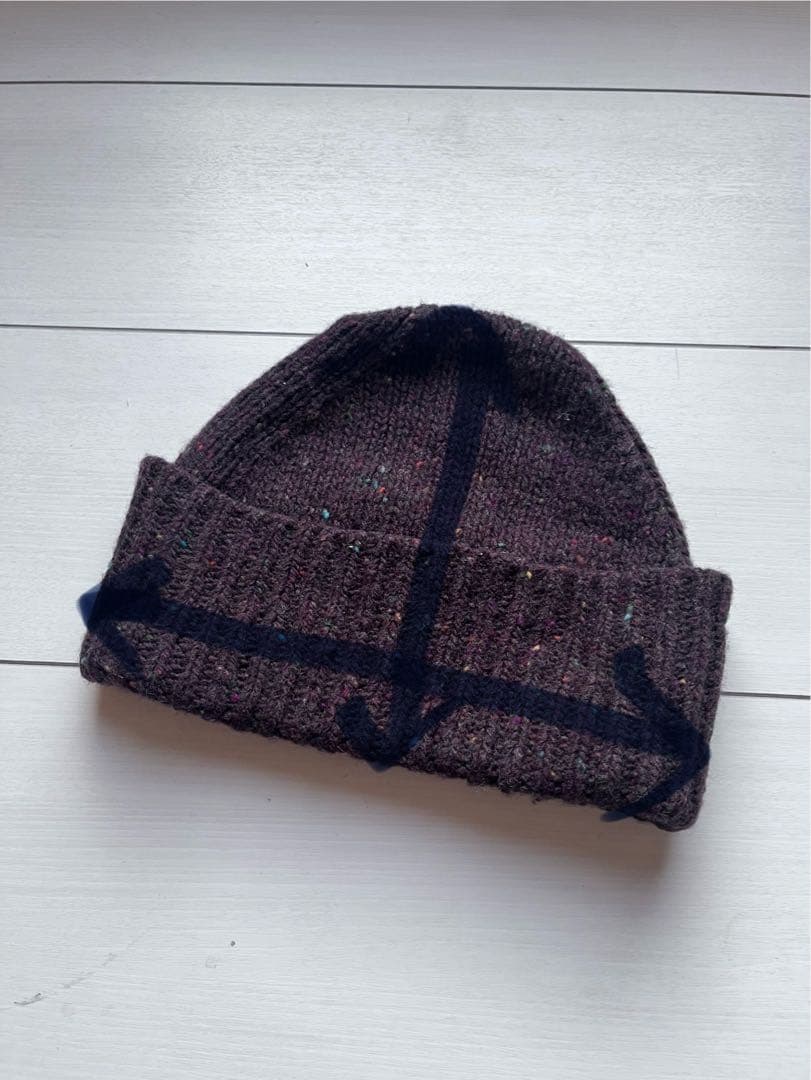 マルジェラ　ニットキャップ/ニット帽　ダークブラウン