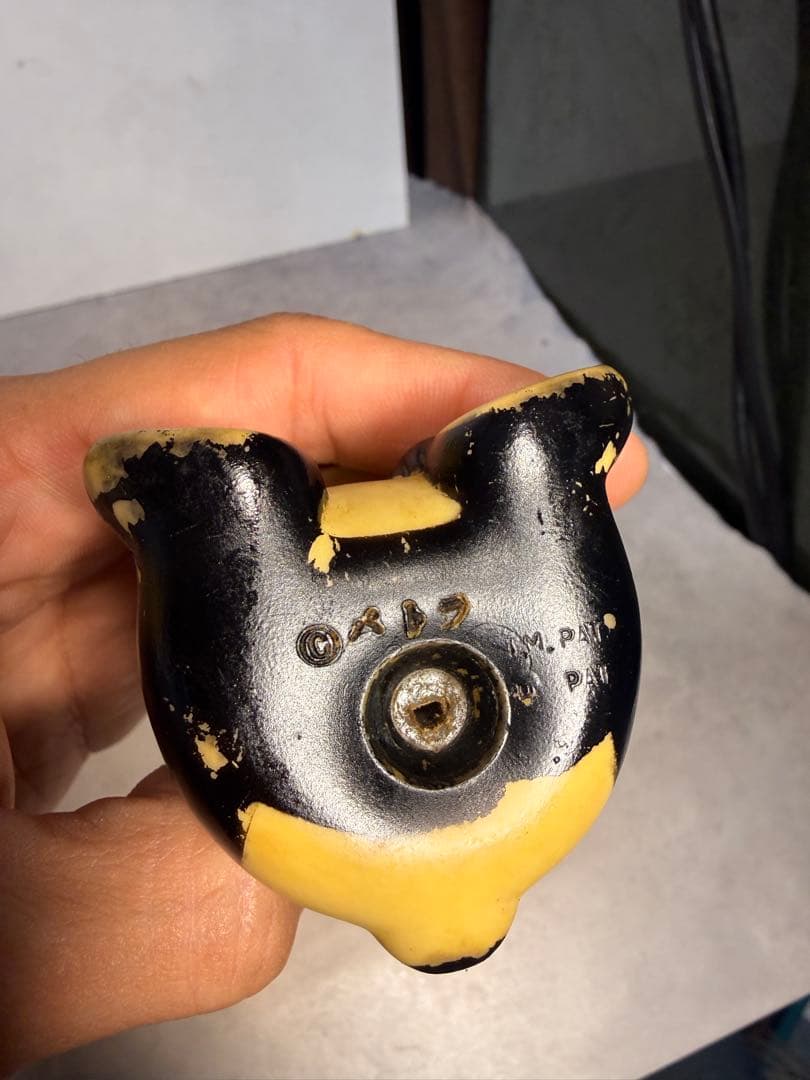 昭和レトロ パトラ パンダ 貯金箱 ソフビ 笛鳴り 当時物　昭和30年代