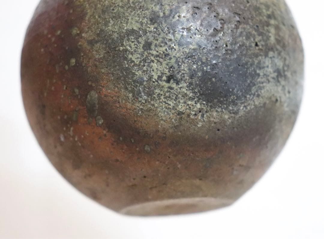 江戸　古備前焼　徳利　アンティーク　木箱付0105