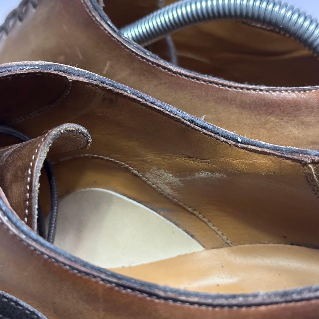 メッカリエロ☆レザーシューズ☆メンズ☆パティーヌレザー☆ブラウン☆188