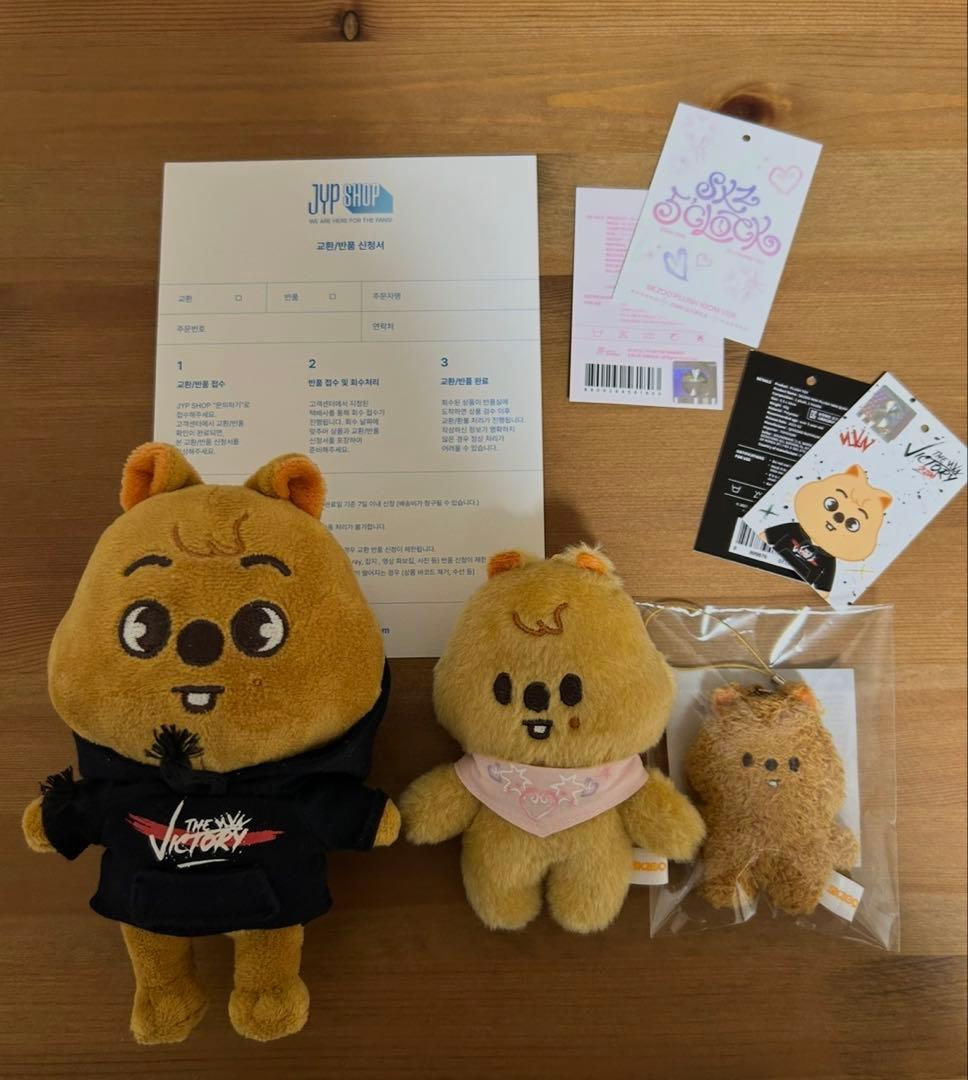 公式 straykids ハンクオッカ 10cm ぬいぐるみ マイクロキーリング