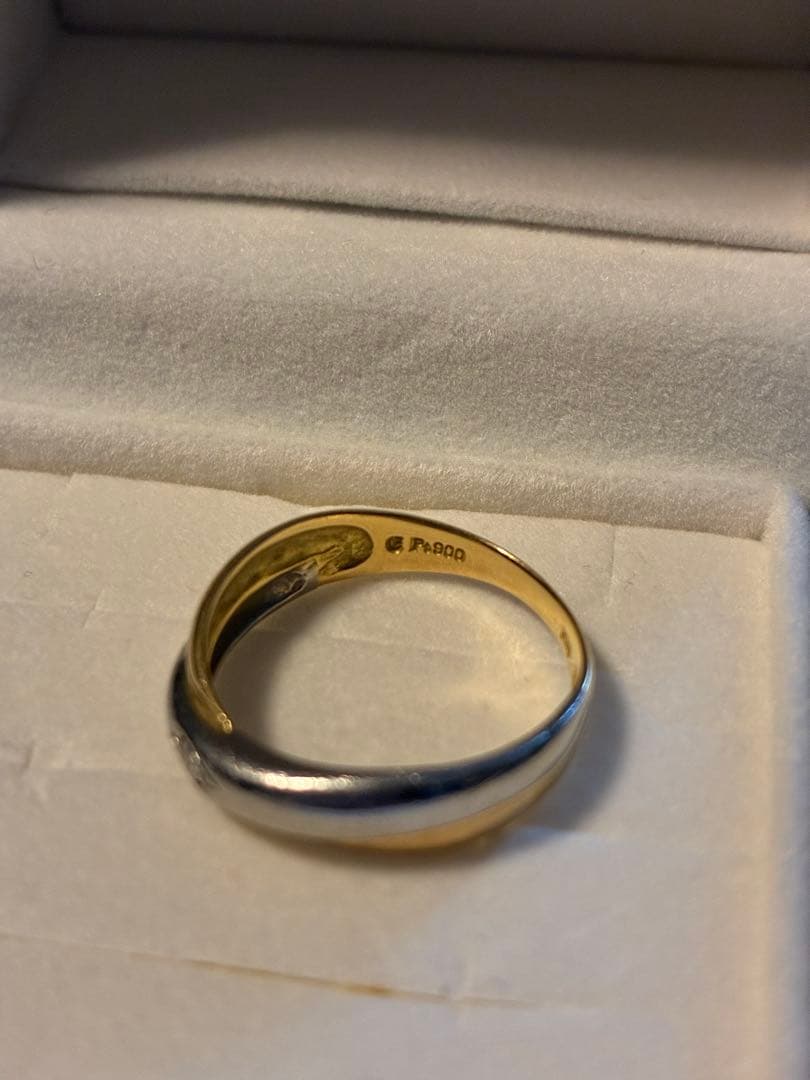 K18 プラチナ ダイヤモンドリング 7号