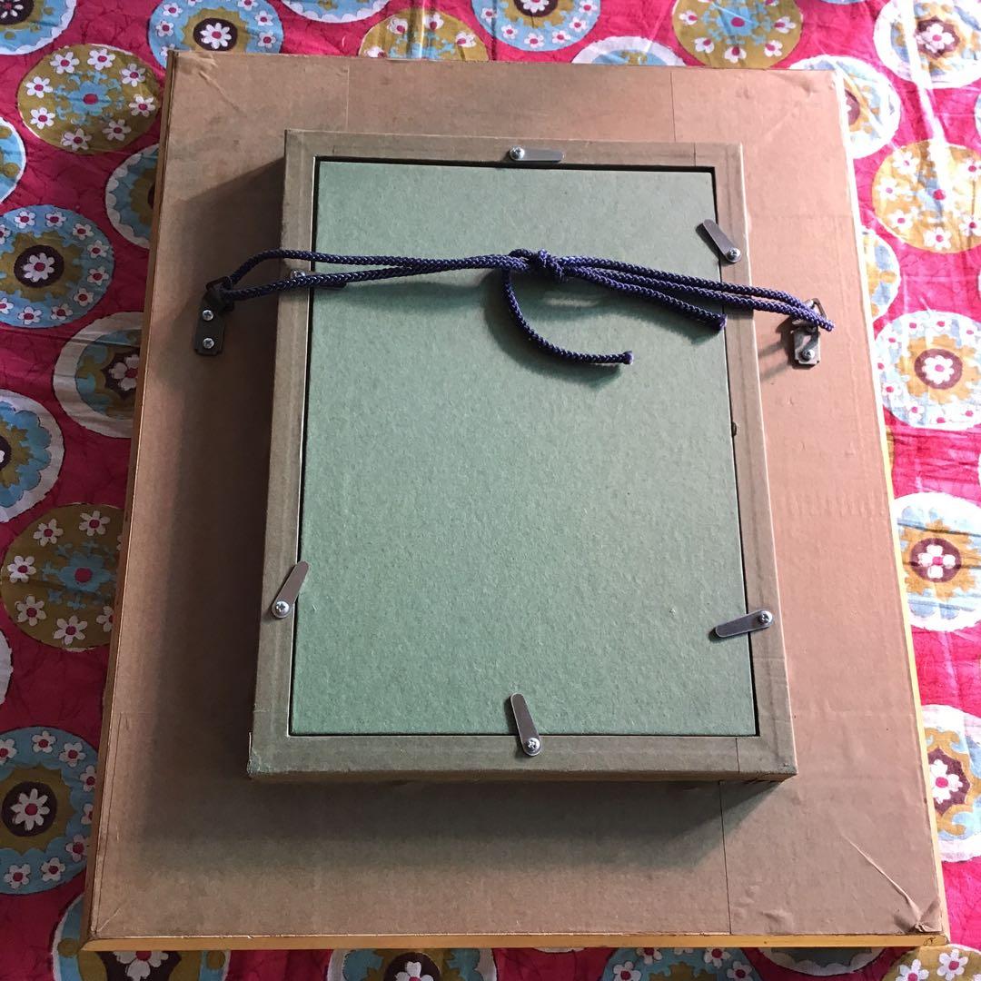 星野省吾　抽象画 油彩 絵画　額