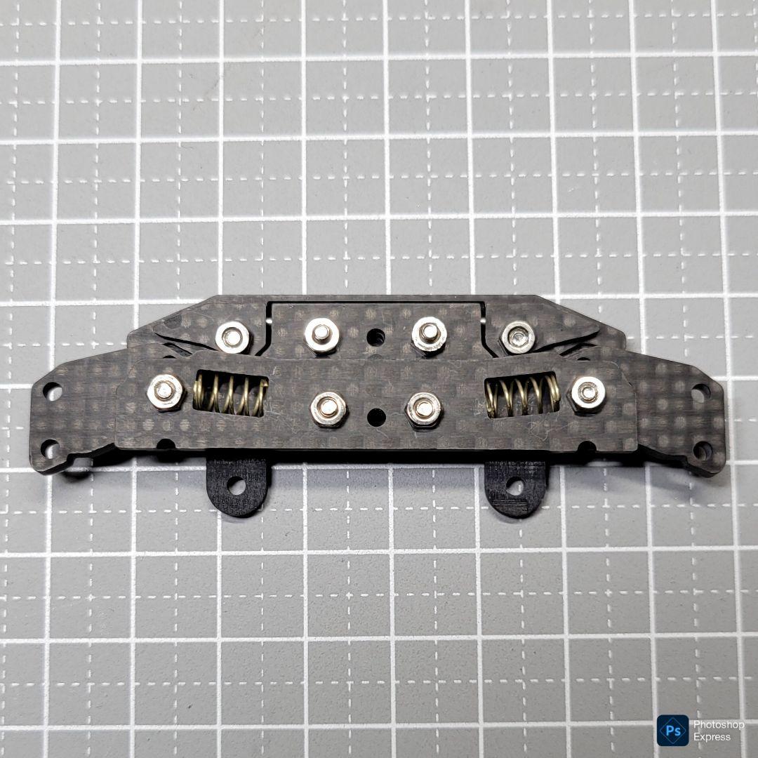 CNC立体加工 ヒンジ式AT機構 左右独立スラダン 純正カーボン プロトタイプ