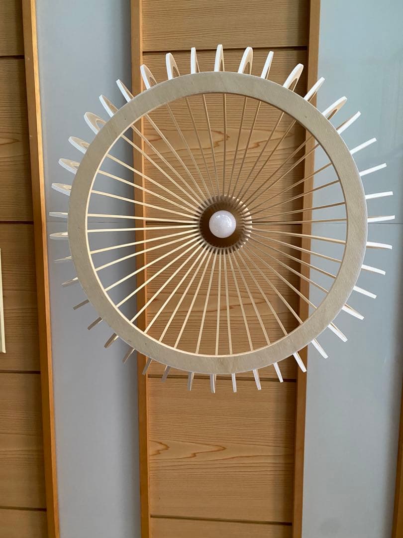 無垢材の鳥かご ペンダントライト 北欧風のホームデコ竹織り木製ペンダントランプ