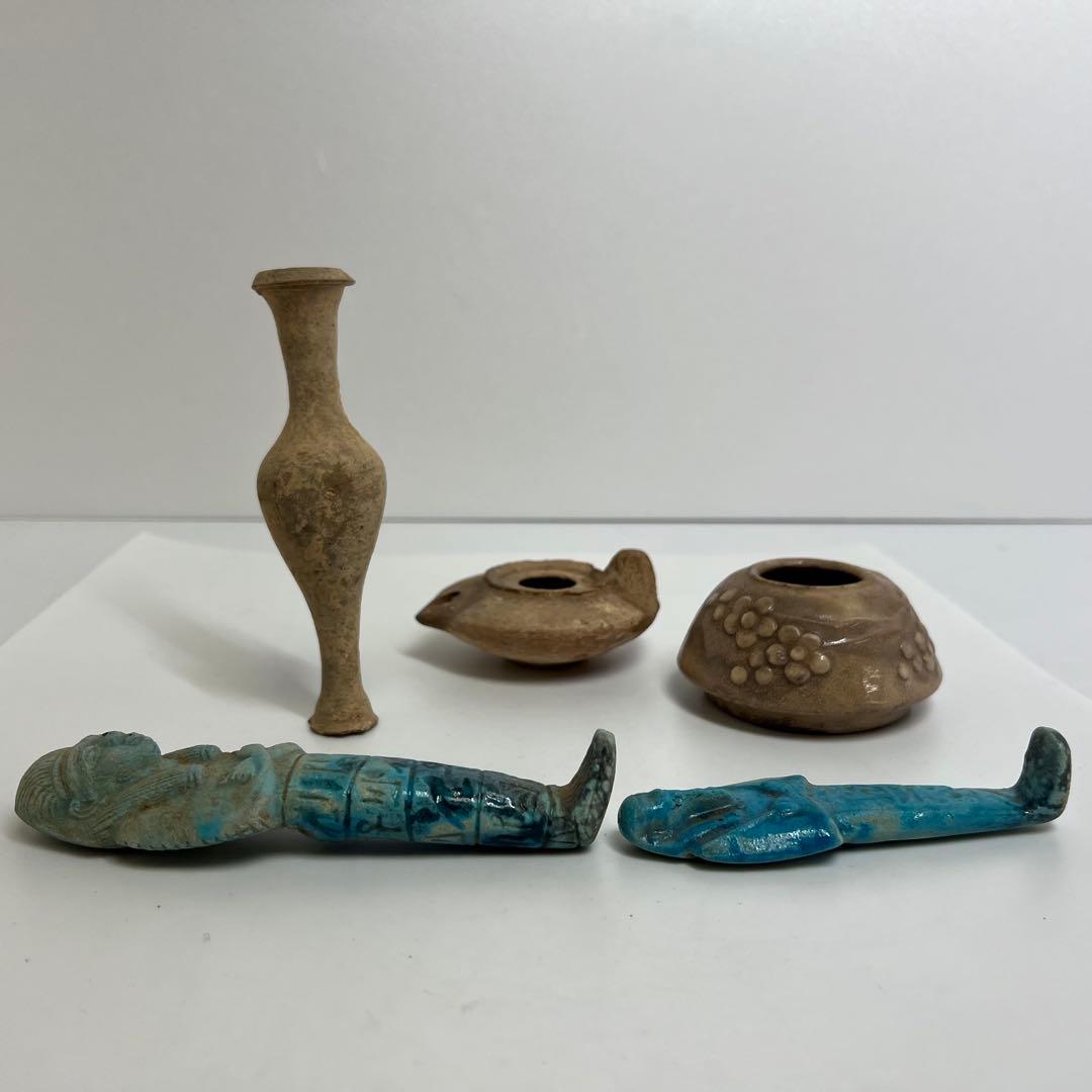 古代　エジプト　紀元前　ウ・シャブティ置物等　333g 東K8-0105①トエチ