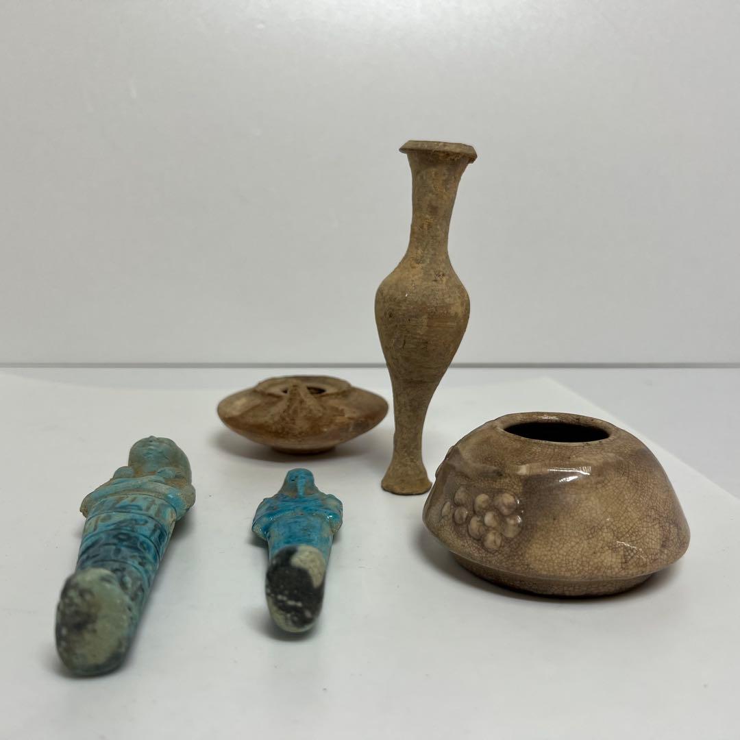 古代　エジプト　紀元前　ウ・シャブティ置物等　333g 東K8-0105①トエチ