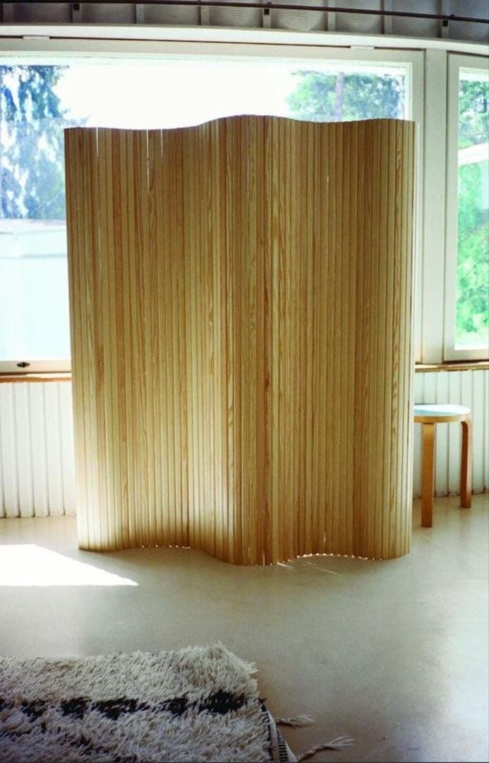 1/5まで Artek風ウッドパーテーション 180×250cm aalto